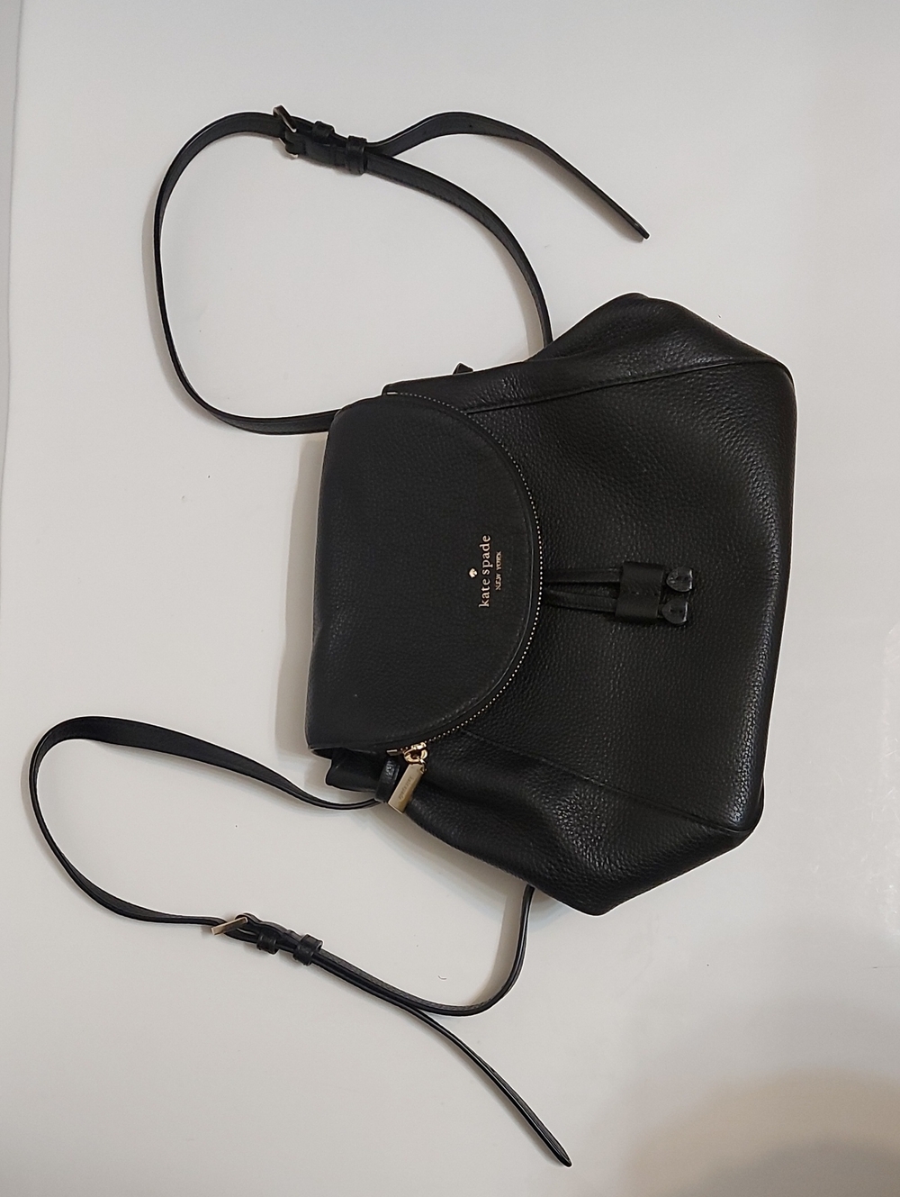 Kate Spade Black Pebbled Leather Crossbody Bag